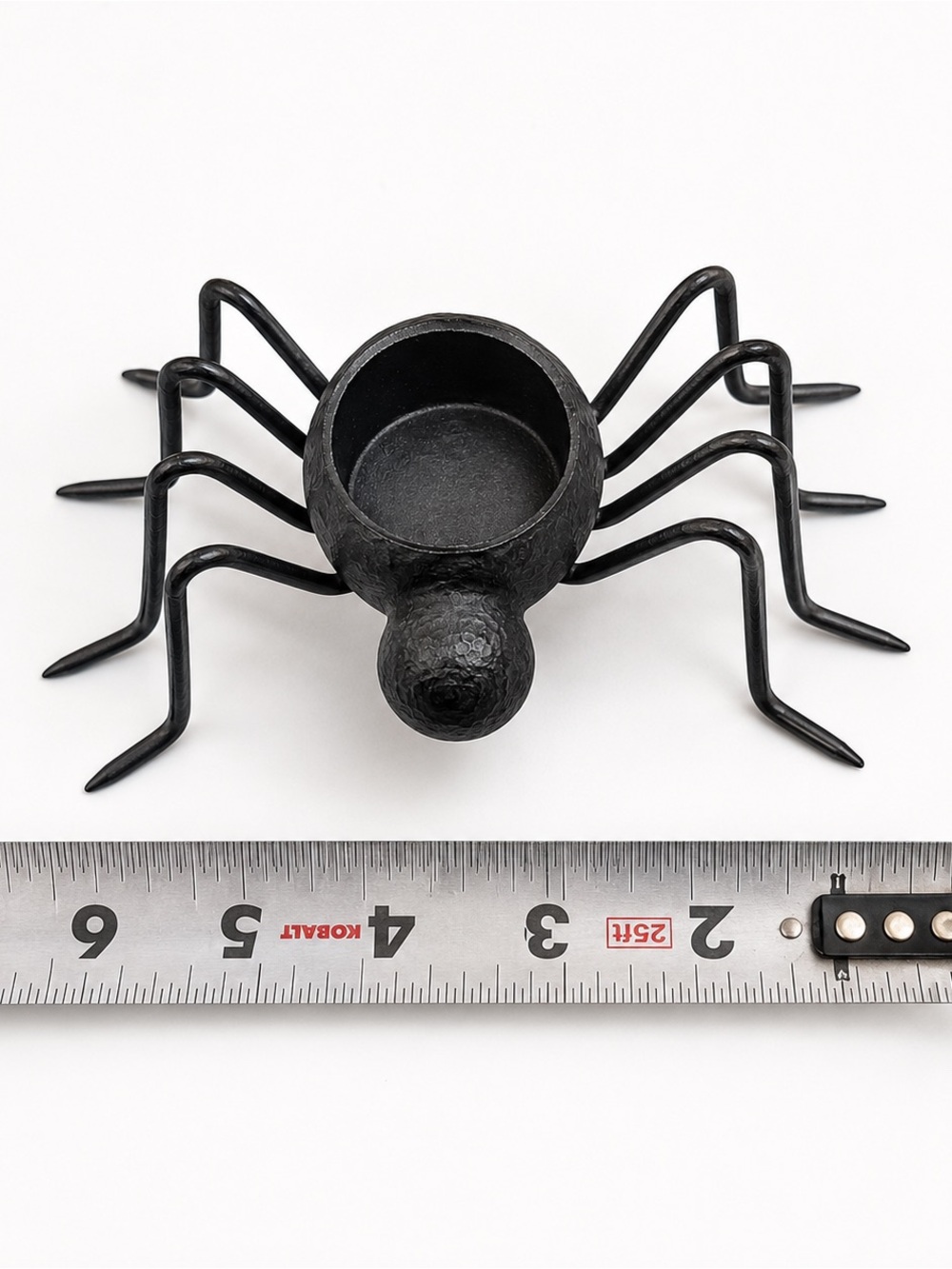 Pottery Barn Black Metal Wrought Iron Spider Candle Holders - Picture 2 of 3
